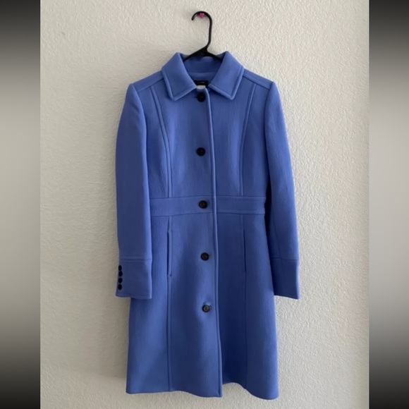 J.Crew Lady Day Coat with Thinsulate Royal Blue Vintage Sz 2 Periwinkle - Picture 3 of 5